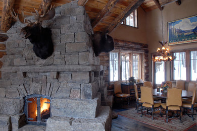 Dining room - rustic dining room idea in Other