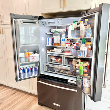 Accessible Beige and Maple Mocha Kitchen Design