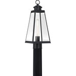 Quoizel - Quoizel PAX9007MBK Paxton 1 Light Outdoor Lantern in Matte Black - Illuminate your home's exterior with the Paxton collection. Sleek lines and a tapered silhouette combine to make a timeless statement that is simple, yet stylish. Constructed with clear beveled glass and a matte black finish, these fixtures are built to last.