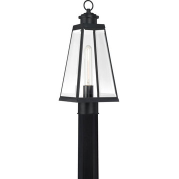 Quoizel PAX9007MBK Paxton 1 Light Outdoor Lantern in Matte Black