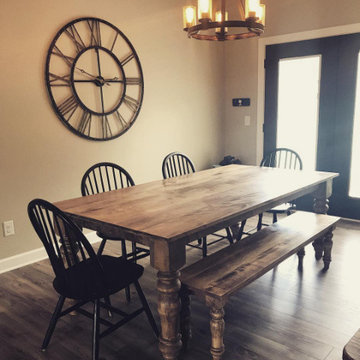 DIY Table and Matching Bench in Minwax Special Walnut