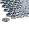 Hudson Penny Round Storm Grey Porcelain Floor and Wall Tile