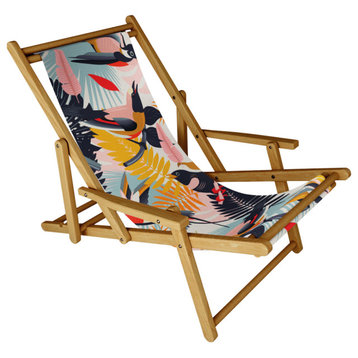 Deny Designs Evamatise Paradise Birds II Sling Chair