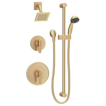 Symmons 3505-B-SH4-1.5-TRM Dia Pressure Balanced Shower System - Brushed Bronze