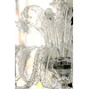 La Scala 33"D Clear Murano Glass Style 9 Light Two Tier Chandelier
