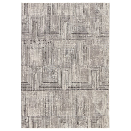 Jaipur Living Sublime Geometric Gray/ Cream Area Rug 8'X10'