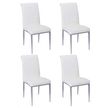 Rolled Back Side Chair (Set of 4) - White
