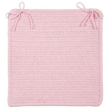 Colonial Mills Chair Pad Westminster Blush Pink Chair Pad, 15"x15", Set 4