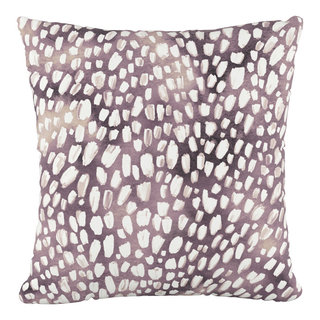 Decorative Pillows, Modern Throw Pillow, Grey Dalmatian Print