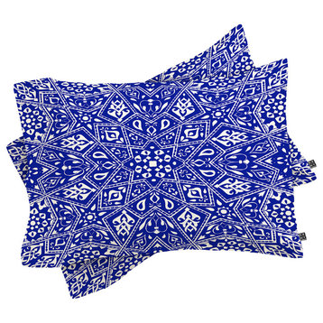 Deny Designs Aimee St Hill Amirah Blue Pillow Shams, Queen
