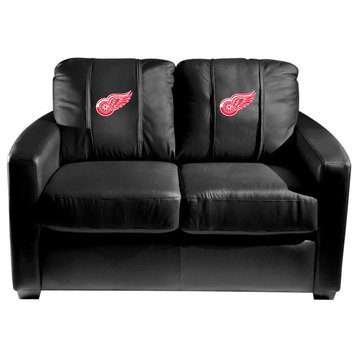 Detroit Red Wings Stationary Loveseat Commercial Grade Fabric