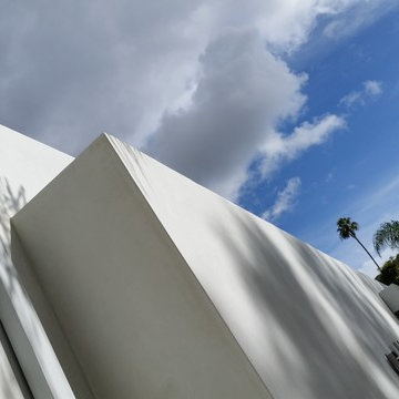 Modern Flat Roof Scupper Collector Boxes in Sherman Oaks California