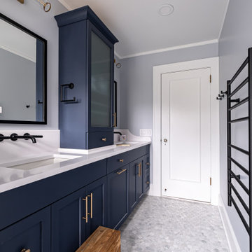 Large Double Vanity for Kid's Bath