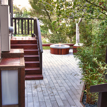 Modern Hillside Home With Deck