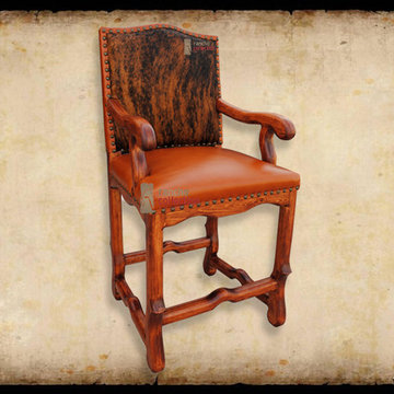 Austin Cowhide Bar Stool
