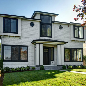 Siding Installation - James Hardie Shakes & Shingles in Arctic White