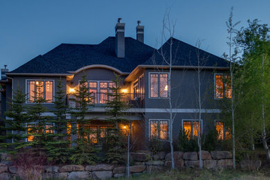 Inspiration for a large timeless home design remodel in Calgary
