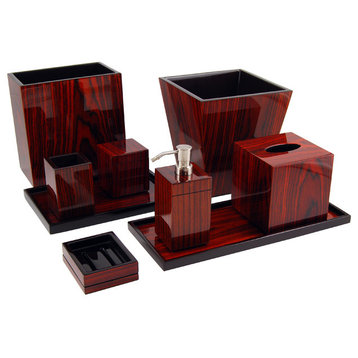 Rosewood Inlay Lacquer Soap Dish
