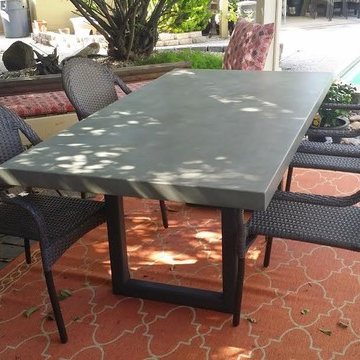 concrete table