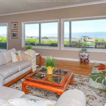 Beautiful Living Room with Large Picture Windows - Renewal by Andersen San Franc