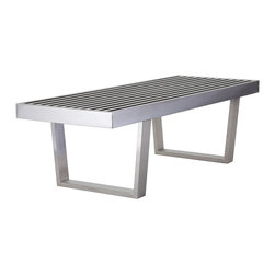 Nuevo - Silver Zoey Bench - Accent And Storage Benches