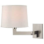 Hudson Valley - Hudson Valley Fairport One Light Wall Sconce 5941-PN - One Light Wall Sconce from Fairport collection in Polished Nickel finish. Number of Bulbs 1. Max Wattage 60.00. No bulbs included. Sleek and minimalist on the outside, Fairport conceals a few splendid surprises. Look to grasp the sconce`s full-range dimmer switch and notice the smart textural contrast of the shade`s softly gathered inside pleats. Plus, a gentle swing-arm makes Fairport an ideal bedside reading lamp. No UL Availability at this time.
