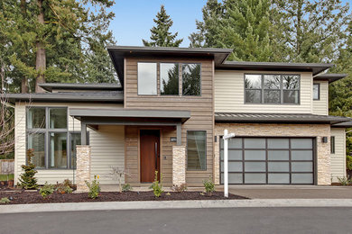 Home design - contemporary home design idea in Portland
