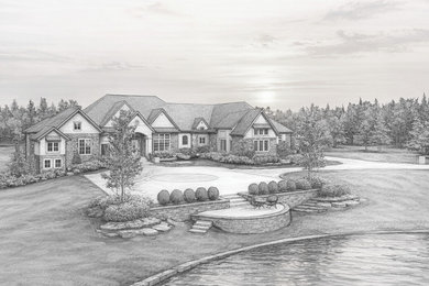 Large elegant exterior home photo in Cleveland