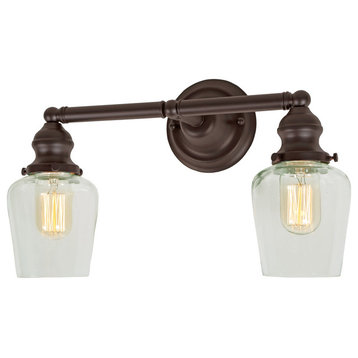 Union Square Two Light Liberty Bathroom Wall Sconce