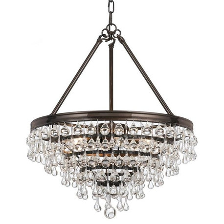 Calypso 6-Light Chandelier, Vibrant Bronze