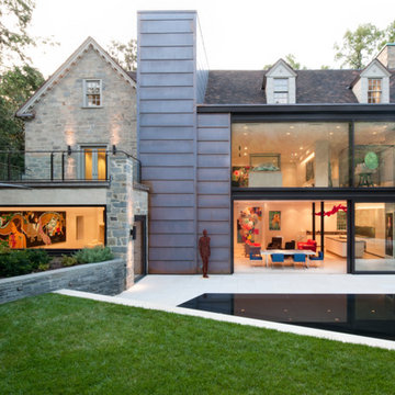 Rustic Stone Residence Melds with Modernism to Showcase Art Collection