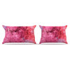 CarolLynn Tice "Cotton Candy" Red Pink Pillow Case, King, 36"x20"