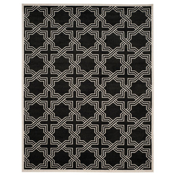 Safavieh Amherst Collection AMT413 Rug, Anthracite/Ivory, 8'x10'