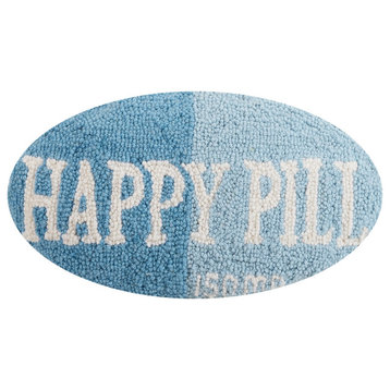 Happy Pill Blue Hook Pillow
