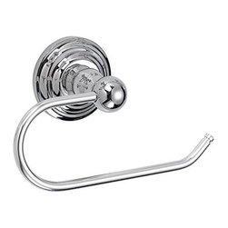 Designers Impressions - 900 Series Polished Chrome Euro Toilet Paper Holder - Toilet Paper Holders