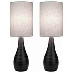 Lite Source - Lite Source LS-2997/2PK Quatro - Two Light Mini-Table Lamp (Pack of 2) - Shade Included: True