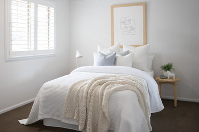 Contemporary bedroom in Wollongong.