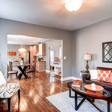 Staging project 35th St. in the highlands area of Denver