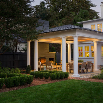 Downtown Backyard Pavilion with Fireplace