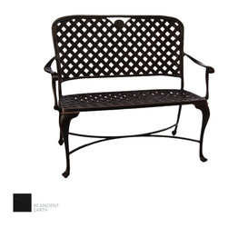 Provance Traditional Cast Aluminum Outdoor Bench by Summer Classics - Outdoor Benches