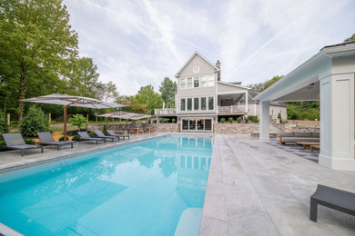 Eclectic pool photo in Cleveland