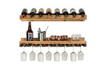 Rustic Luxe Tiered Wine Racks, Set of 2