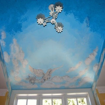 same ceiling mural > dreaming into the night on the wings of hope ...