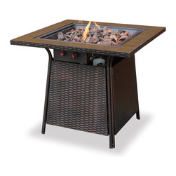 Blue Rhino - Blue Rhino Propane Gas Bronze Fire Bowl Table - Fire Pits