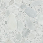 Santa Margherita - 12"x24" Palladio White Marble Floor and Wall Tile, Set of 6 - Santa Margherita marble surfaces offer the charm, elegance and glamour of natural stone. Carefully selected natural marble chips and powders are mixed with thermoset polyester resin in a high pressure environment and processed with the latest Breton technology to create collections that make any setting unique and exclusive.