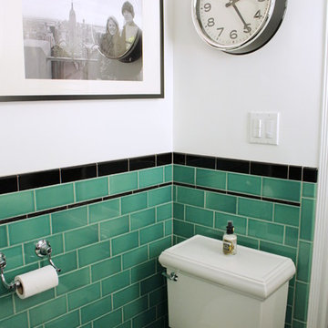 Pasadena Green Guest Bathroom
