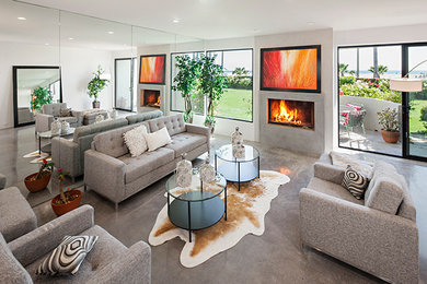 Inspiration for a modern living room remodel in Los Angeles