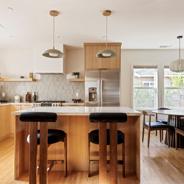 mid-century meets transitional home in Glendale, CA