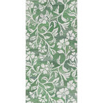 Company C - Camellia Hand-Tufted Indoor/Outdoor Rug, Green, 2'6 X 5' - Intricate space-dyed yarns, hand-spun from a variety of complementing hues, create the gentle watercolor texture of our Camellia flowers in a soft loop pile. Hand-tufted of solution-dyed polyester, this rug is easy to care for; simply clean with water and mild soap. GoodWeave certified.