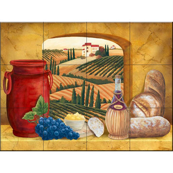 Tile Mural, Tuscany Window by Mary Lou Troutman